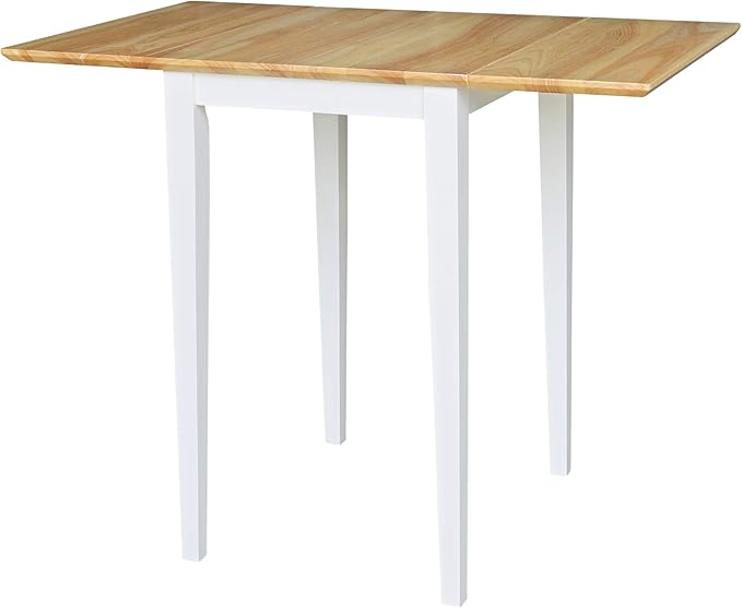 IC International Concepts, Solid Wood Small Drop Leaf Dining Table, Solid Real by InternationalConcepts