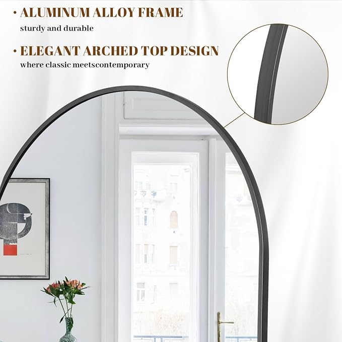 Koonmi Arched Full Length Mirror - Image 3