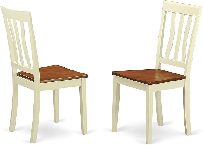 East West Furniture HLAN5-BMK-W 5 Piece Modern Dining Table Set Includes a - Image 5