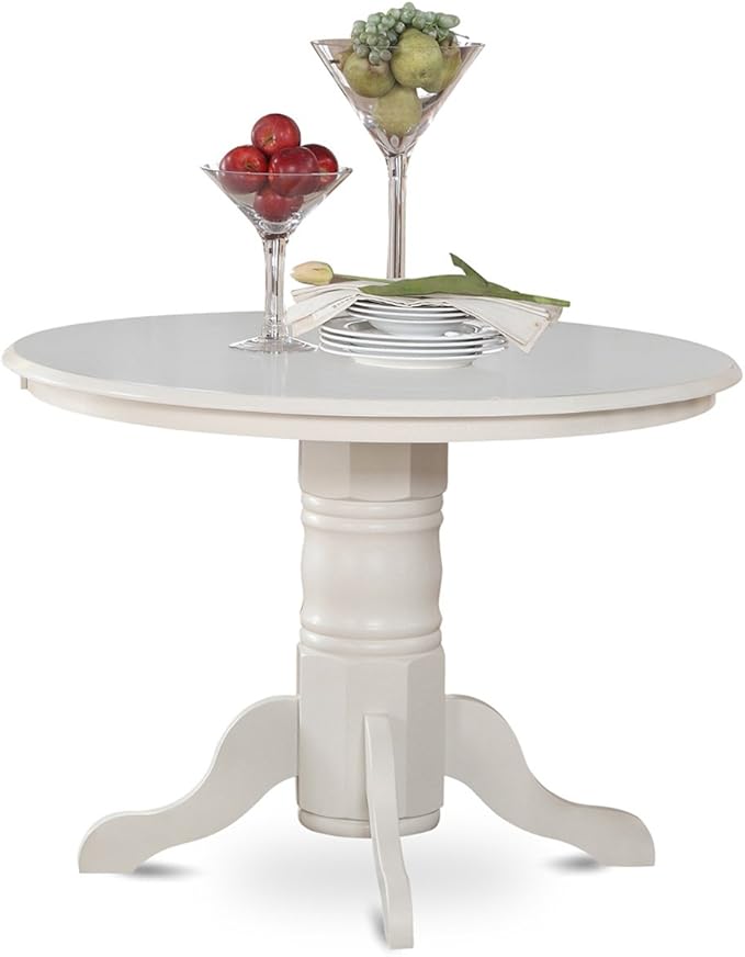 East West Furniture SHNO5-LWH-W 5 Piece Kitchen Table & Chairs Set Includes a - Image 3