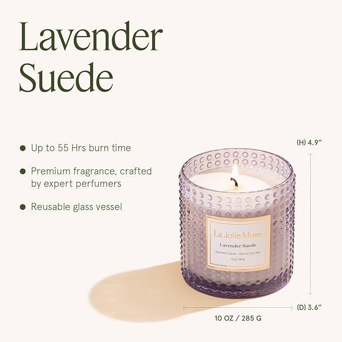 LA JOLIE MUSE Lavender Suede Candle - Image 5