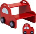 Wooden 2 Step Stool for Toddlers|Red Car Kids Stool by Annualring