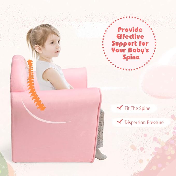 Costzon Kids Couch, Children's Sofa Armrest Chair - Image 6