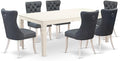 East West Furniture LGDA7-LWH-13 7 Piece Kitchen Set Consists of a Rectangle by EastWestFurniture