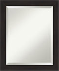 Amanti Art Brown Wall Mirror 24x20 Furniture Espresso Narrow Rectangle Bathroom by AmantiArt