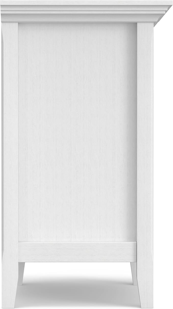 SIMPLIHOME Amherst SOLID WOOD 24 inch Wide Transitional Bedside Nightstand - Image 12