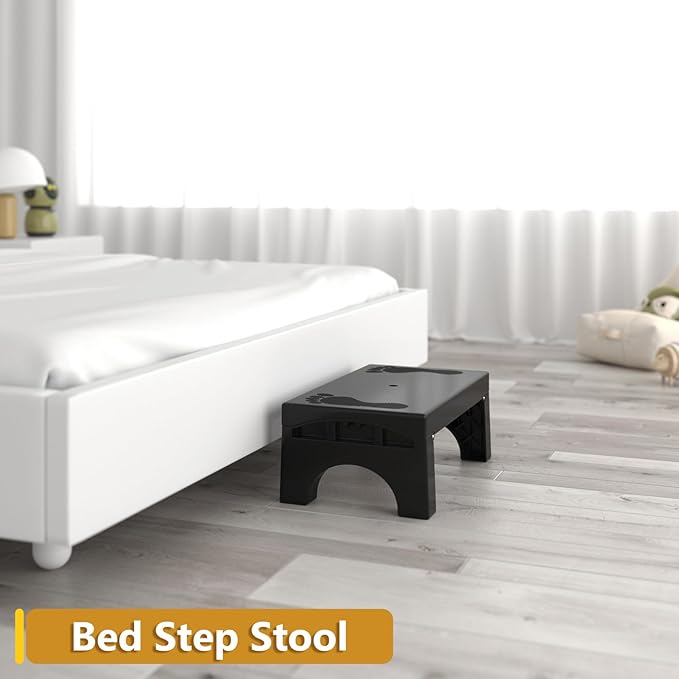 Step Stool Foldable for Adults Kids, Heavy Duty Non-Slip Folding Stepping Stool - Image 3