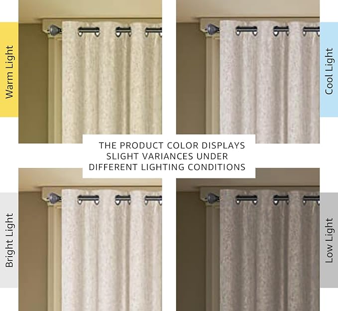 H.VERSAILTEX Blackout Curtains Durable Thick Textured Polyester Blackout Patio - Image 3
