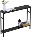 Narrow Console Table, 39.4” Sofa Table by Timberer