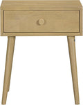 NTC Lux Solid Wood Nightstand, Mid Century Modern Side Table Bedroom, Bedside by NTC