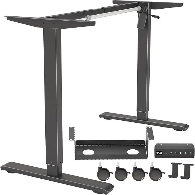 Standing Desk Frame, Electric Adjustable Legs by Unknown