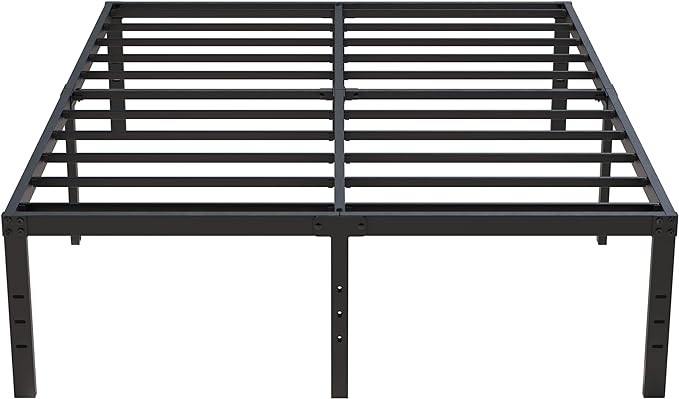 18 Inch King Bed Frame Heavy Duty Metal Platform King Size Bed Frames by Upcanso