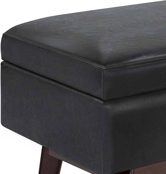 SIMPLIHOME Owen 48 inch Wide Mid Century Modern Rectangle Rectangular Storage - Image 6
