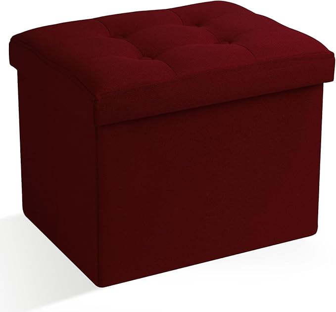 Ottoman Storage Ottoman Foot Rest Stool Foldable Bench by DOCVANIA