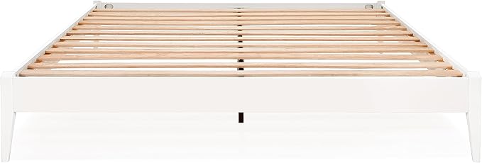 Bme Dinkee Signature Ivory White King Bed Frame Without Headboard - Image 3