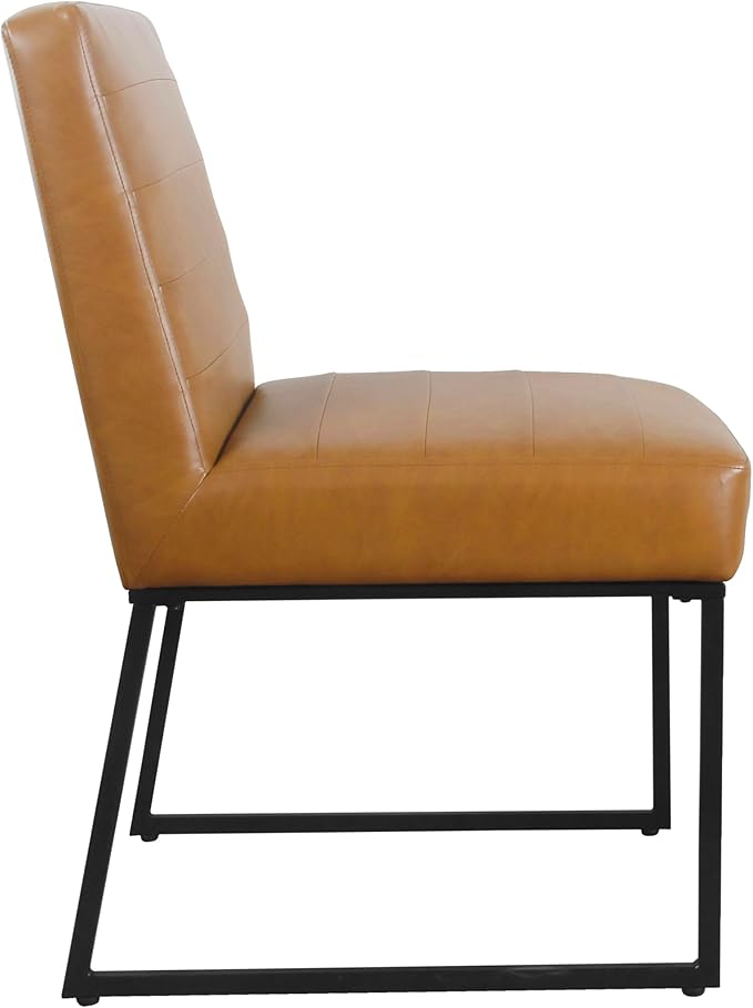 HomePop Channeled Metal Dining Chair Home Décor | Single Pack - Image 5