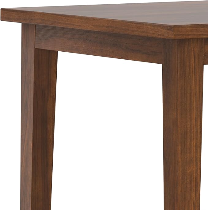 SIMPLIHOME Eastwood Dining Table, Solid Wood Walnut Veneer in Walnut, 66 x 40 - Image 9