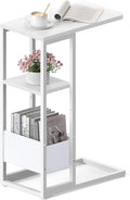 C Shaped End Table, Small Side Table by Yuede