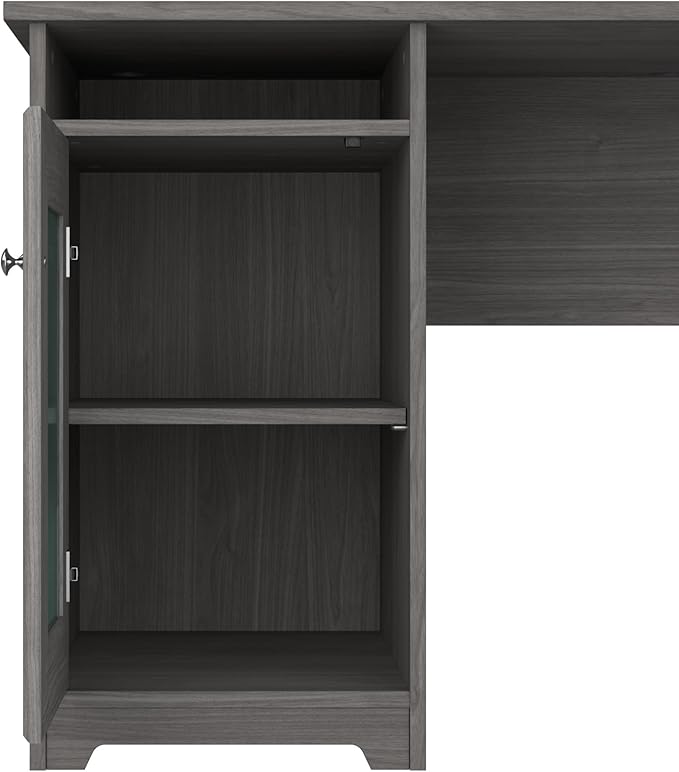 Bush Furniture Cabot L Shaped Computer Desk in Modern Gray | Corner Table - Image 7