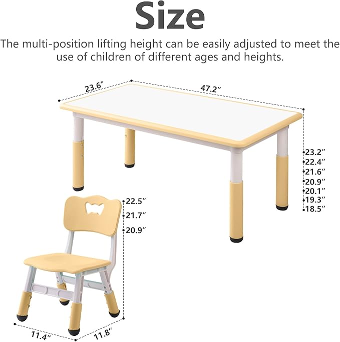 Children's Table and Chair Set Suitable - Image 2