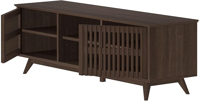 Plank+Beam Mid-Century Modern Wood TV Stand, Solid Wood Entertainment Console - Image 12