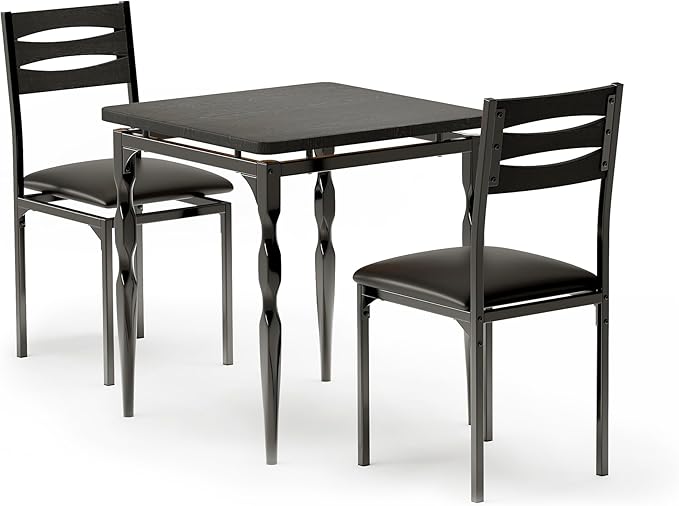 GarveeHome Dining Table Set for 2, Dining Table and Chairs Set of 2, 3 Piece - Image 7