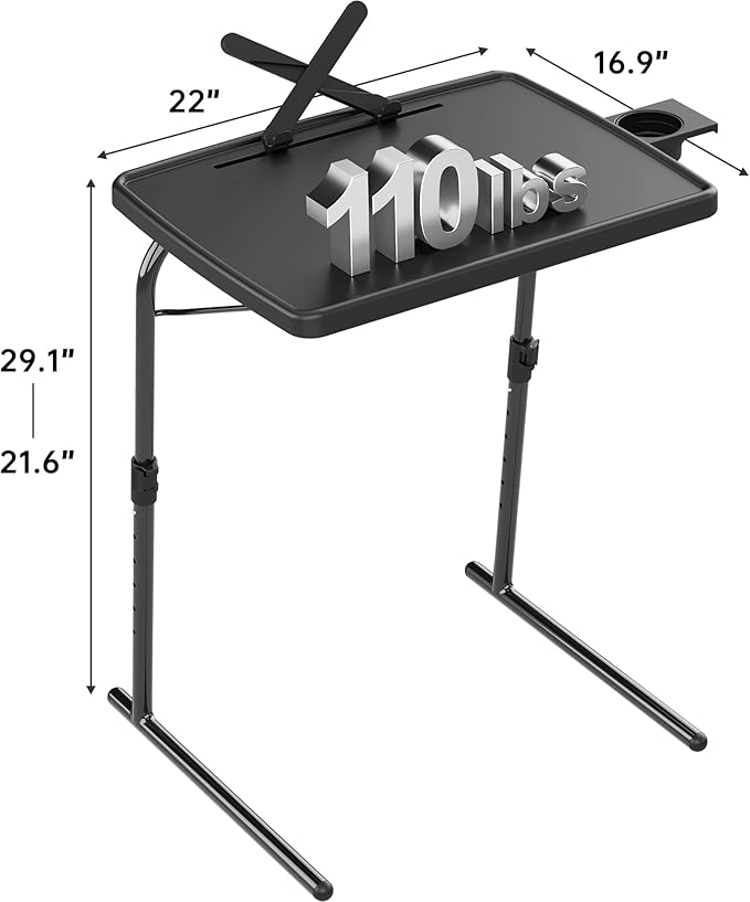 X TV Tray Table, Allpop Large TV Dinner Tray - Image 8