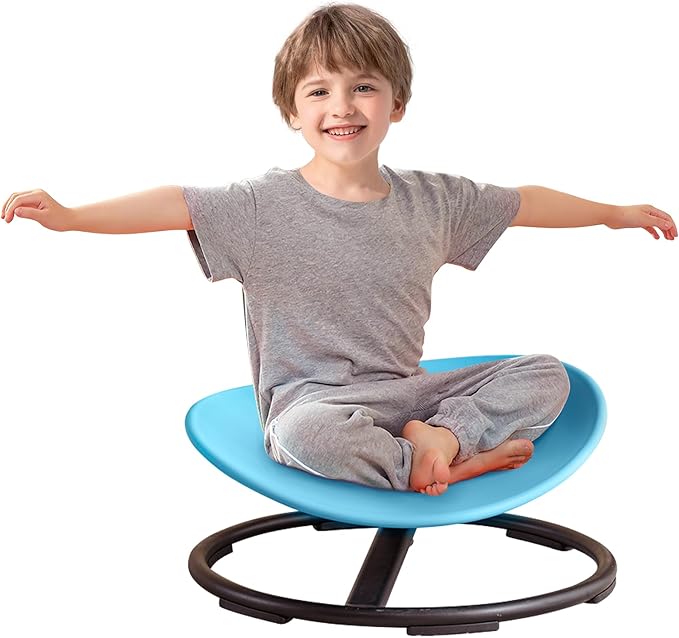 Kids Sensory Spinning Chair for Autism Ages 3+, Sit and Spin Swivel Chair for by BABYTOYSWORLDS