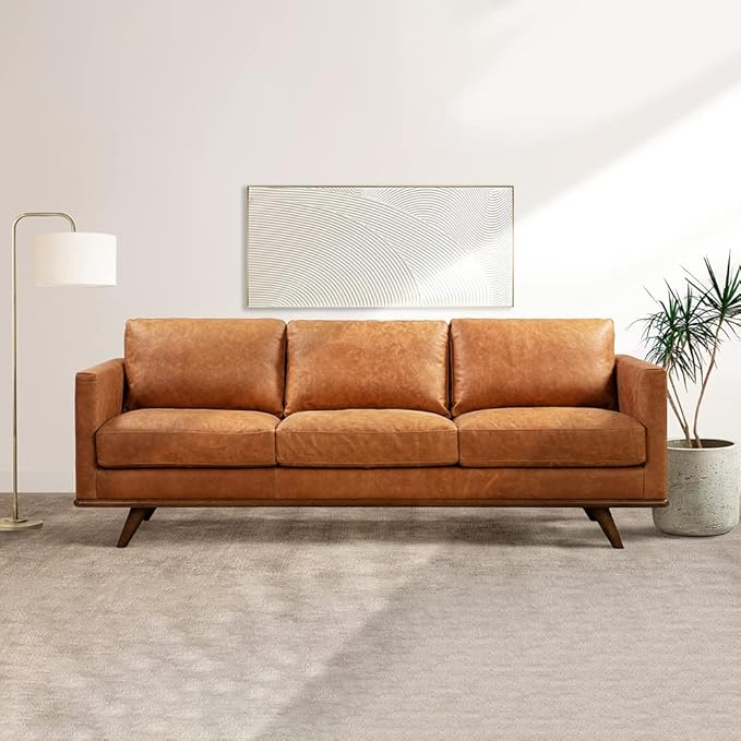 Poly & Bark Nolita Leather Couch by POLYBARK