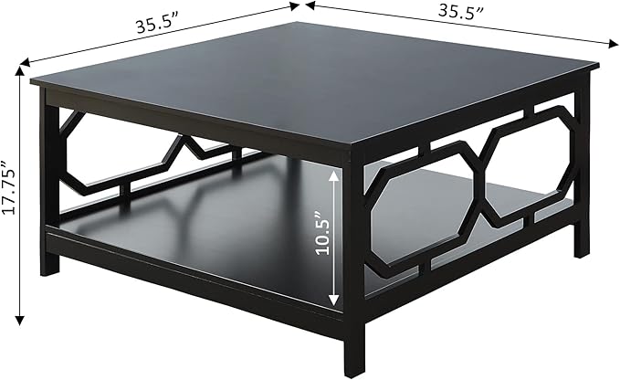 Convenience Concepts Omega Square 36" Coffee Table - Image 3