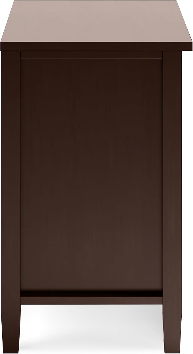 SIMPLIHOME Warm Shaker SOLID WOOD 24 Inch Wide Transitional Bedside Nightstand - Image 7