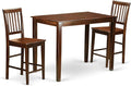 East West Furniture YAVN3-MAH-W 3 Piece Counter Height Dining Set by EastWestFurniture