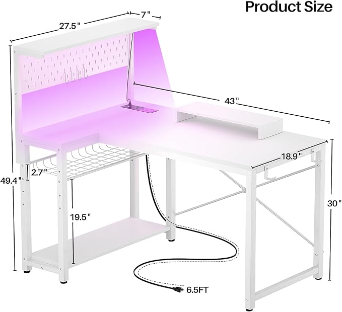 Homieasy Small Gaming Desk - Image 3