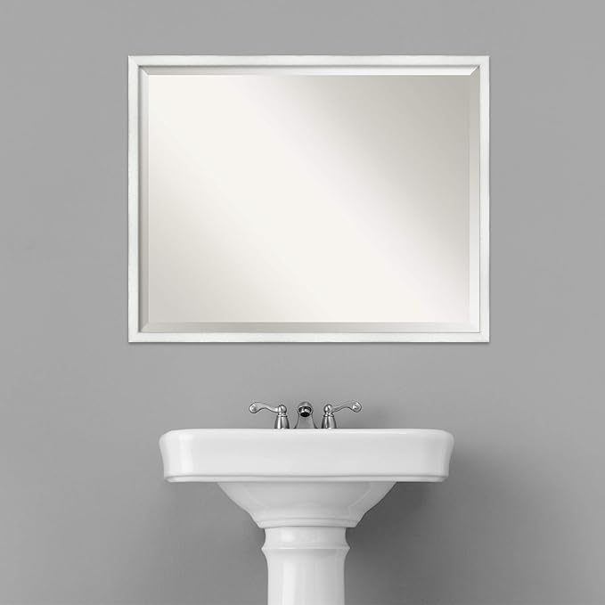 Amanti Art White Bathroom Mirror - Image 6