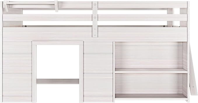Max & Lily Modern Farmhouse Twin Low Loft Bed - Image 4