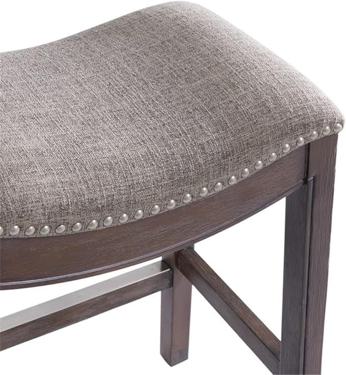 Williston Dark Brown Wood Counter Height Stool Set of 2, 18.25 in. W Seat - Image 10