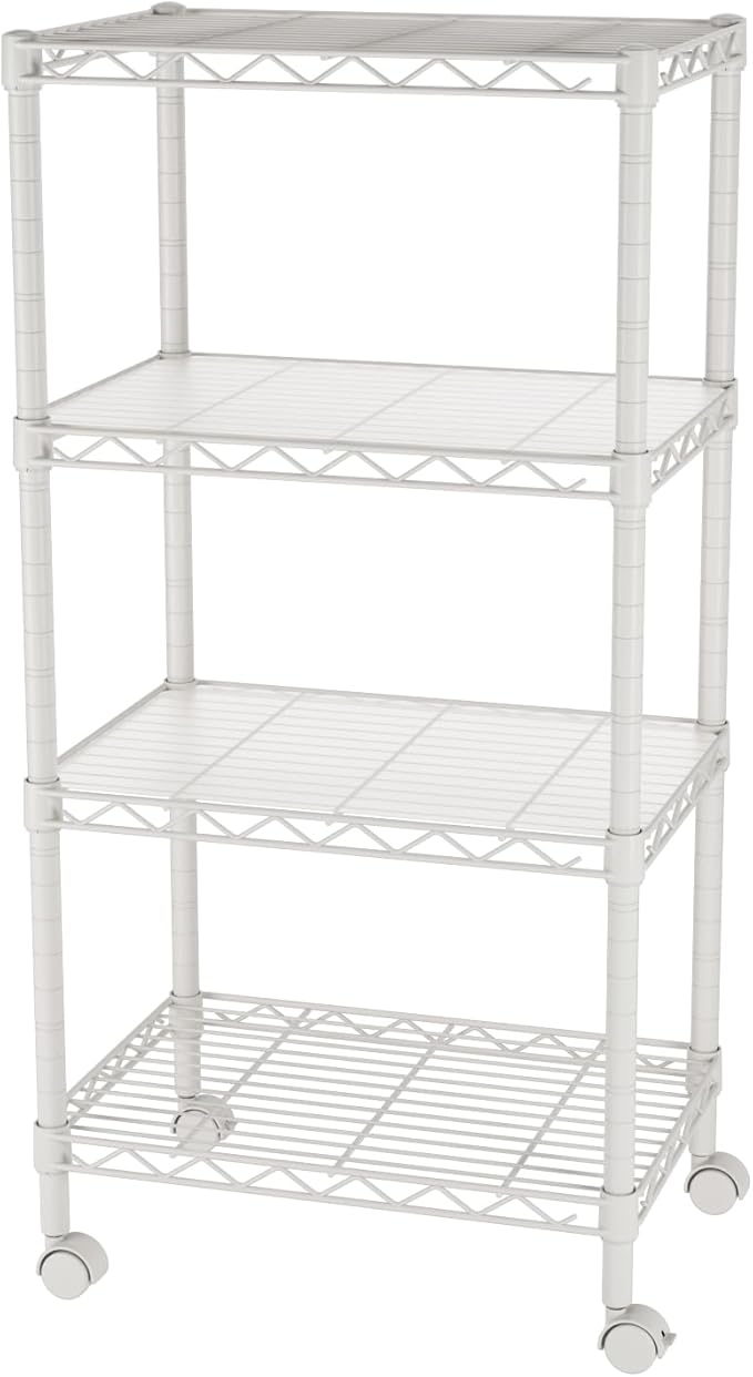 SINGAYE 4 Small Shelves Storage Shelf Wire Shelving Unit Metal Shelf Adjustable - Image 8