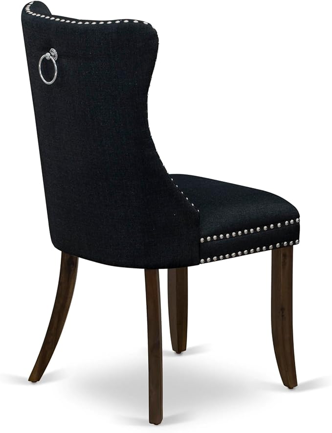 East West Furniture ANDA5-AWA-24 5 Piece Dining Table Set Consists of a Round - Image 9