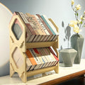 2 Pack Desktop Bookshelf, Stackable Book Organizer by StoneEgg