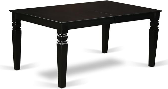 East West Furniture LGAB5-BLK-73 5 Piece Dining Set Includes a Rectangle Dining - Image 3