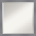 Amanti Art Grey Wall Mirror 23x23 Edwin Grey Square Bathroom Mirror by AmantiArt