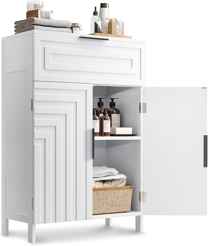 Storage Cabinet Bathroom Floor Cabinets - Image 7