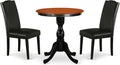 East West Furniture ESEN3-BCH-69 3 Piece Kitchen Table & Chairs Set Contains a by EastWestFurniture