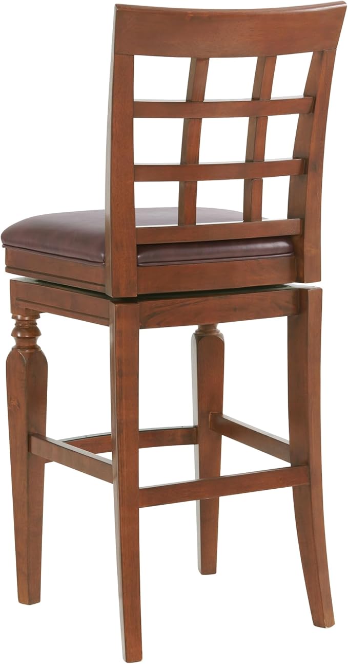 Alaterre Furniture Napa Bar Height Swivel Stool - Image 10