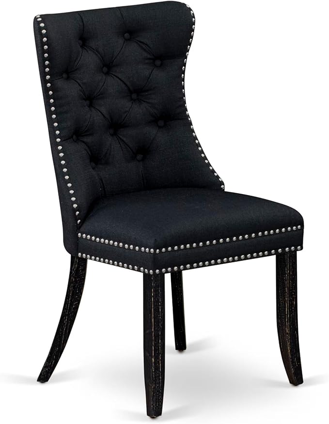 NKDA9-SBB-24-9-pc Dining Room Set Consists of a Rectangular Table and 8 Black - Image 10