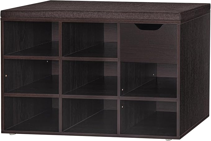 DINZI LVJ Shoe Bench, Entryway Storage Bench by DINZILVJ