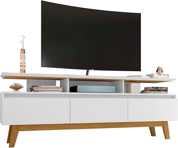 Manhattan Comfort Yonkers 71 Inch Mid Century Modern TV Stand by ManhattanComfort