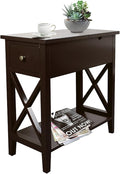 ChooChoo End Table, MDF Material Flip Top Narrow End Table by ChooChoo