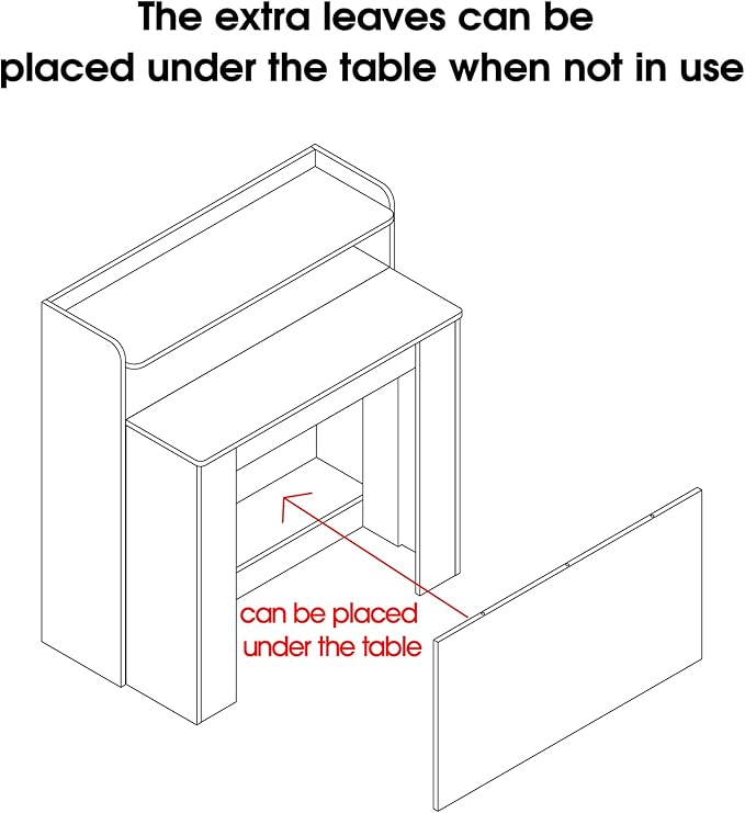 Expandable Dining Table, Convertible Table - Image 6