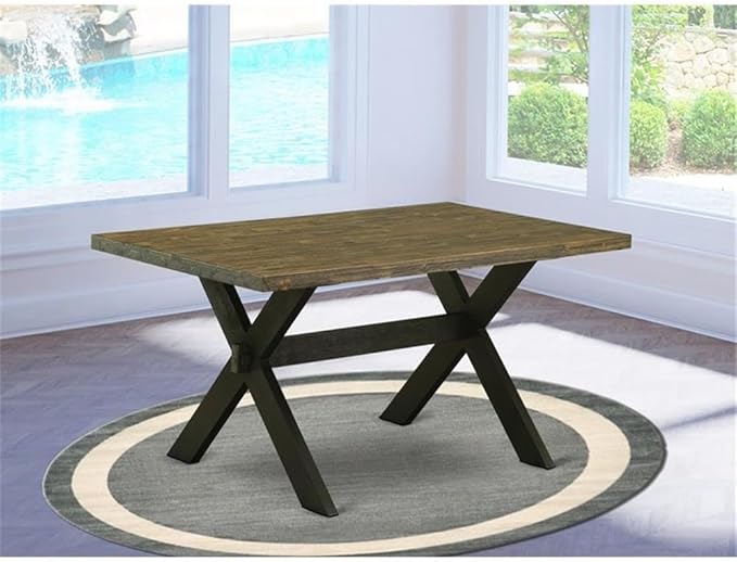 East West Furniture XT676 X-Style Dining Room Table - Image 2